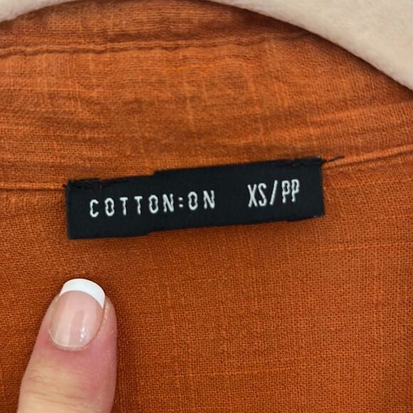 Cotton On Women’s XS rust colored cinch waist Spring Jumpsuit Pants suit - Picture 7 of 16